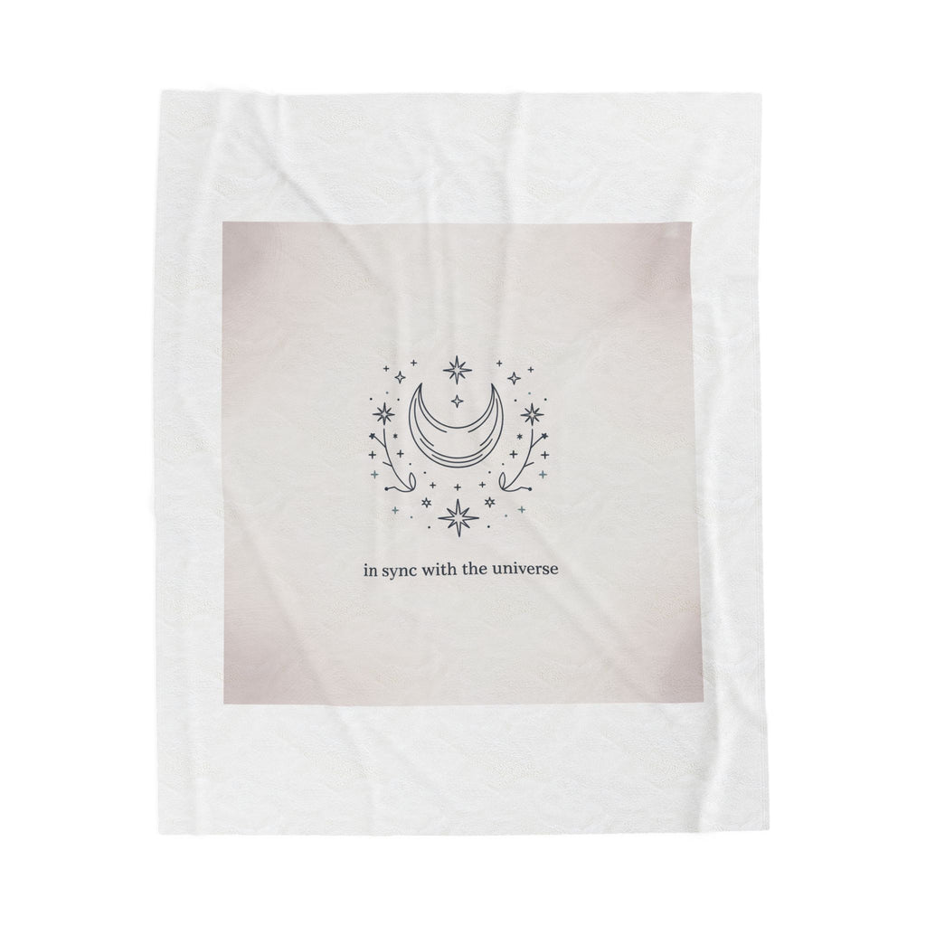 Minimal Moon Phase Constellation Blanket | Celestial Astrology Design