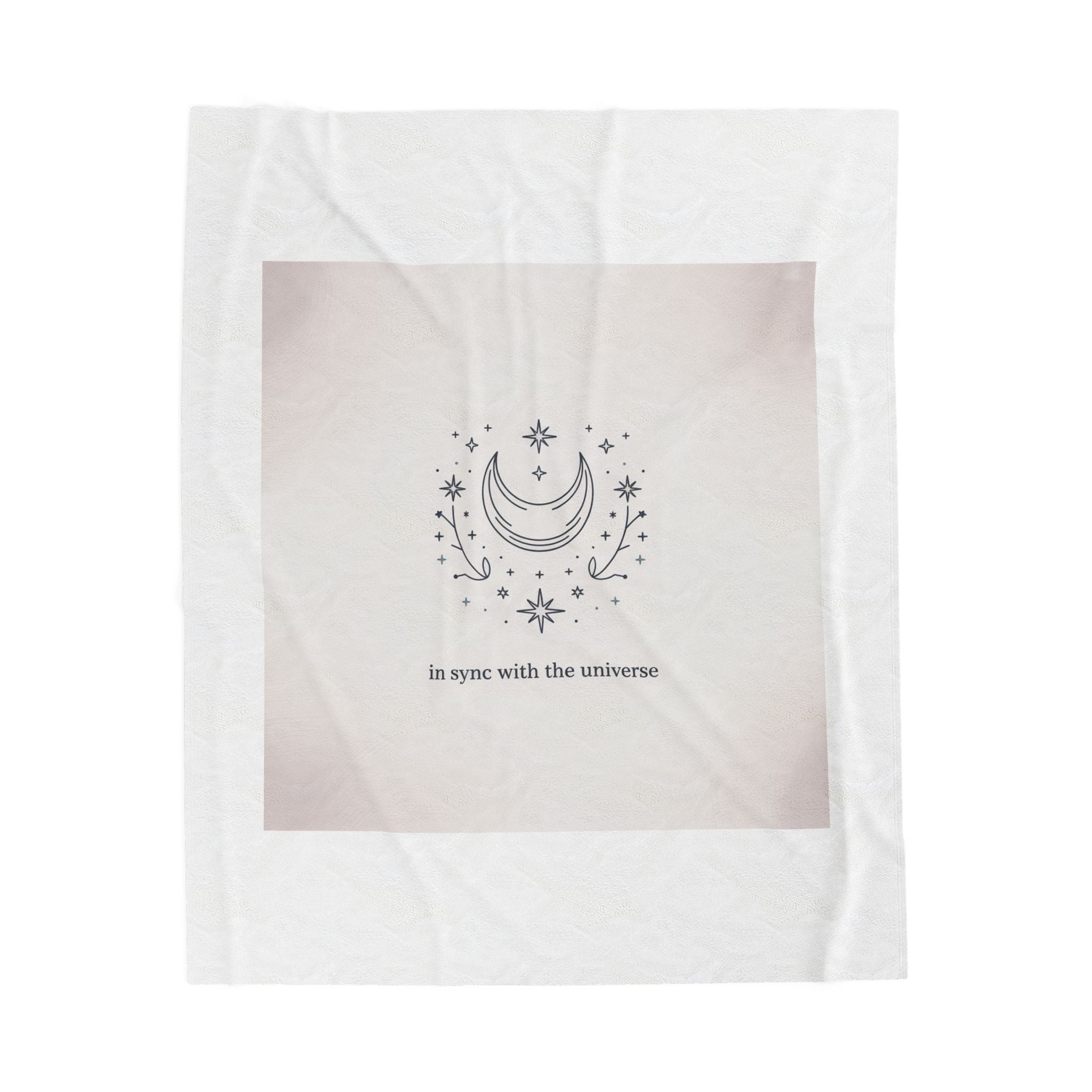 Minimal Moon Phase Constellation Blanket | Celestial Astrology Design