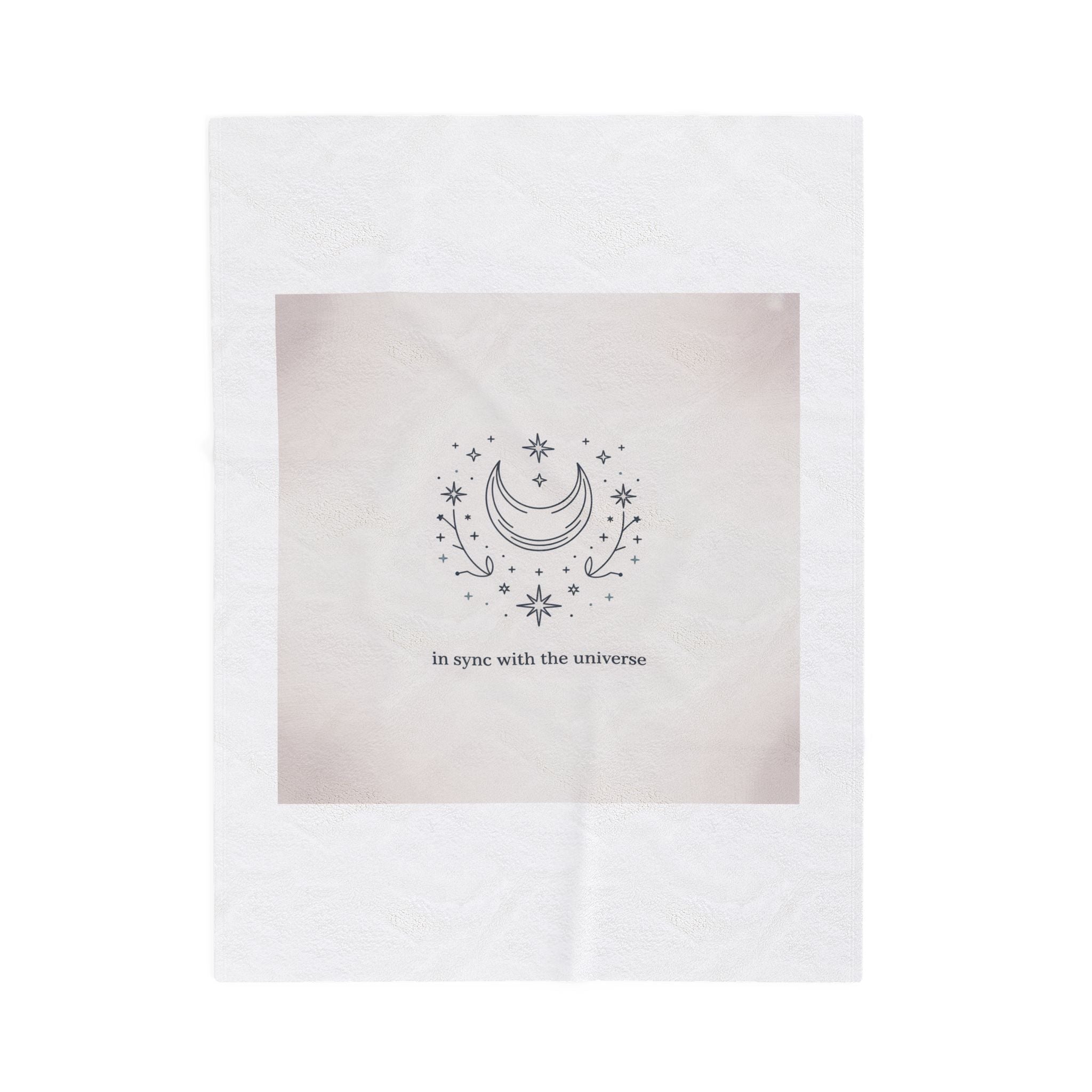 Minimal Moon Phase Constellation Blanket | Celestial Astrology Design
