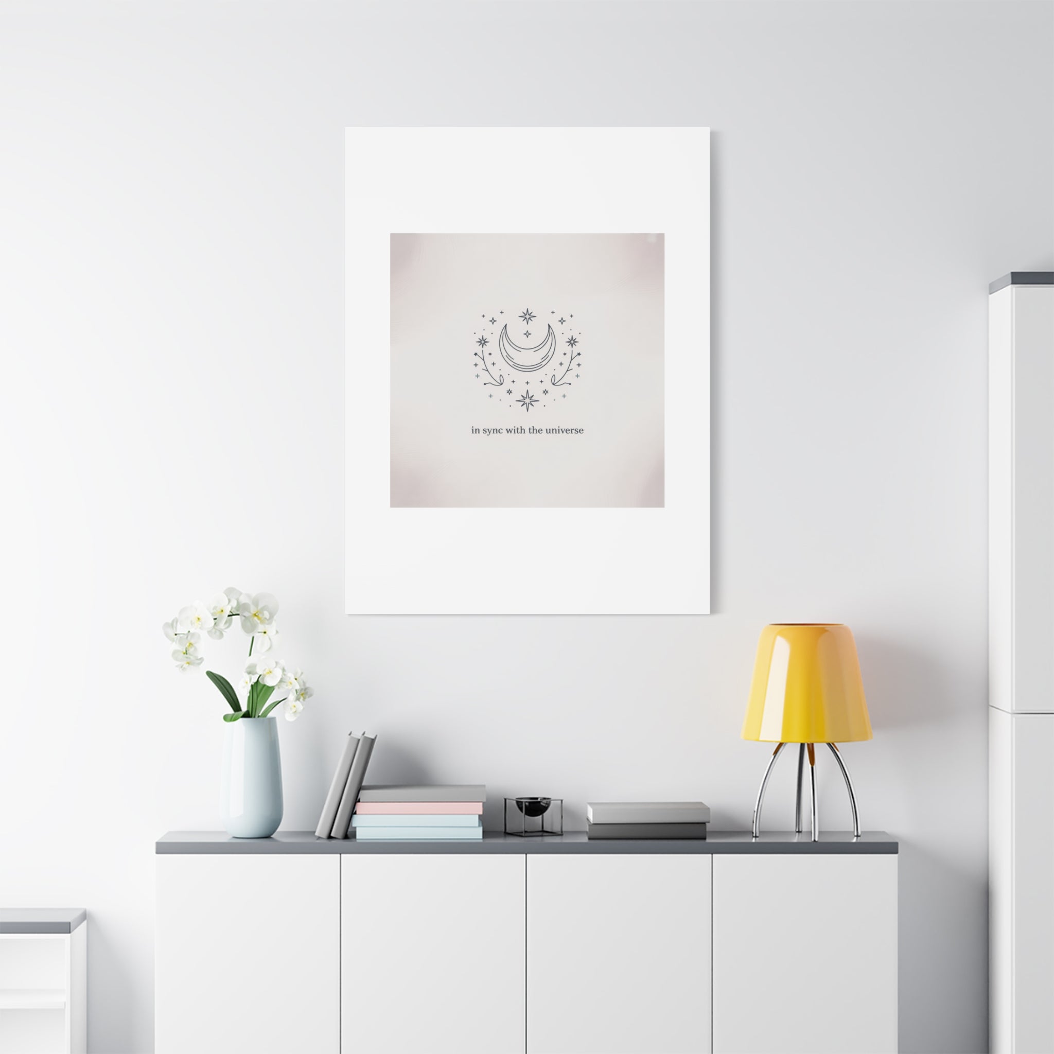 Moon Phases Constellation Art Print, Canvas