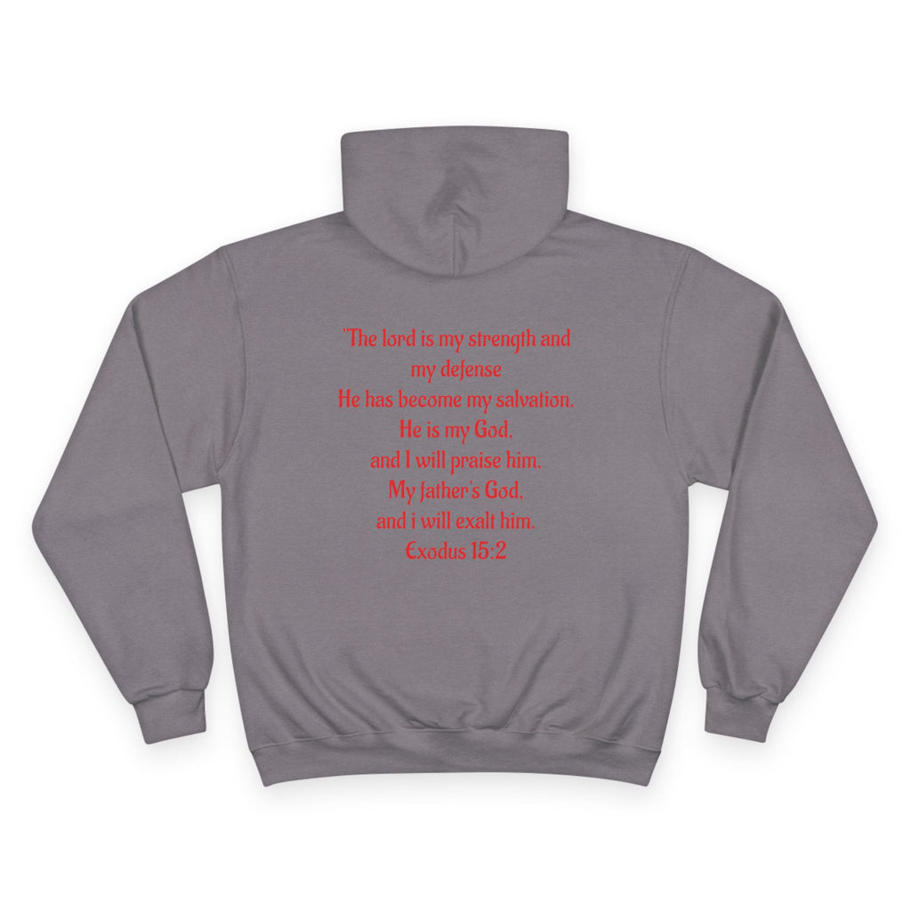 Jesus Crown of Thorns Hoodie — Exodus 15:2 Prayer Sweatshirt