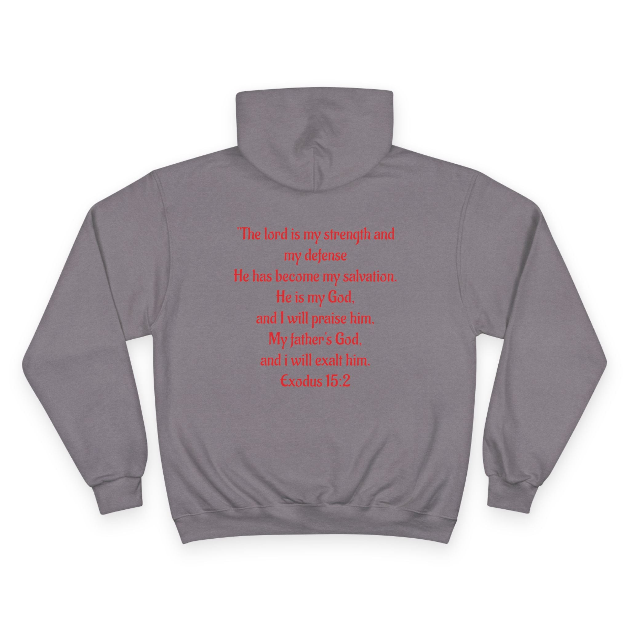 Jesus Crown of Thorns Hoodie — Exodus 15:2 Prayer Sweatshirt