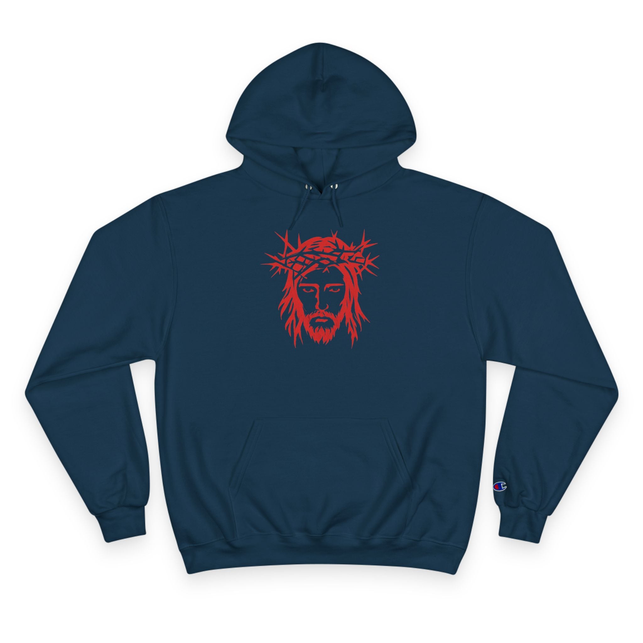 Jesus Crown of Thorns Hoodie — Exodus 15:2 Prayer Sweatshirt