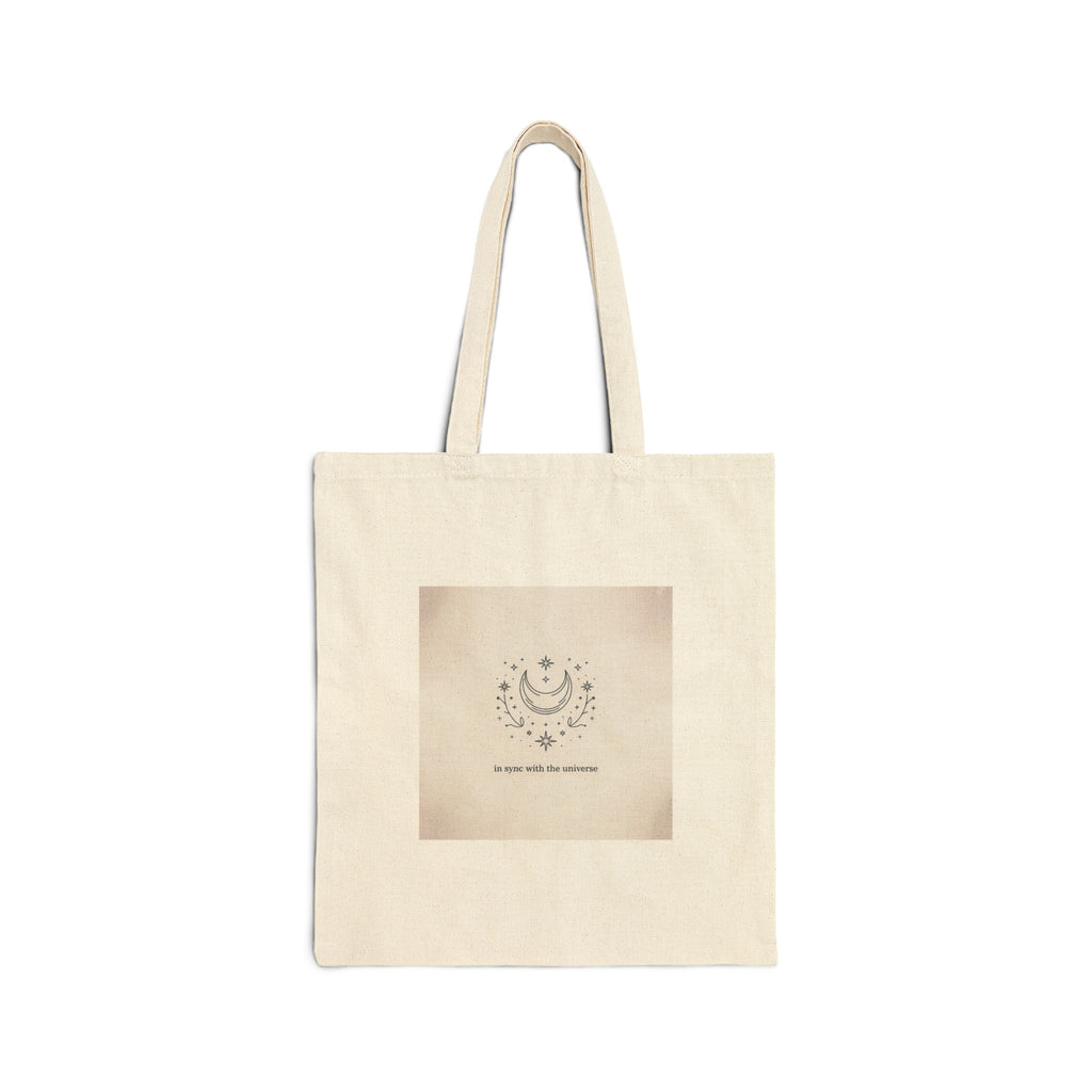 Moon Phase Constellation Tote | Minimal Astrology Design, Celestial Canvas