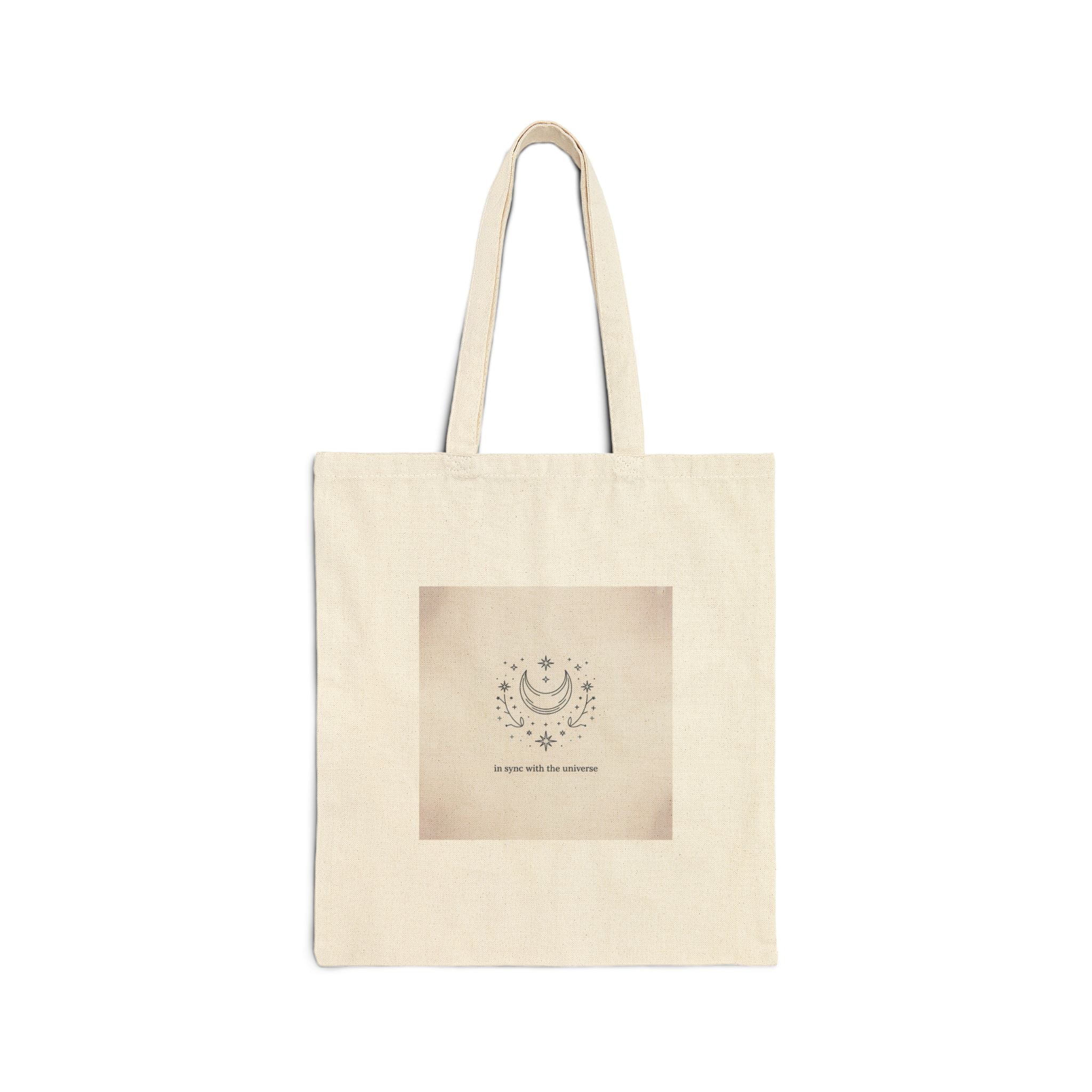 Moon Phase Constellation Tote | Minimal Astrology Design, Celestial Canvas