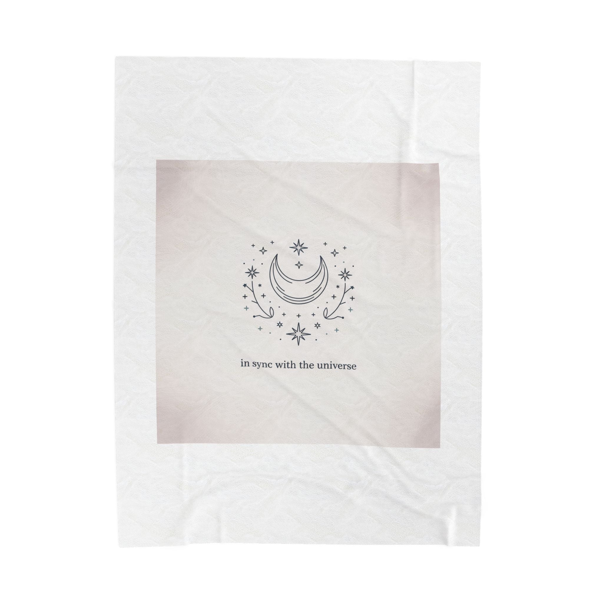 Minimal Moon Phase Constellation Blanket | Celestial Astrology Design