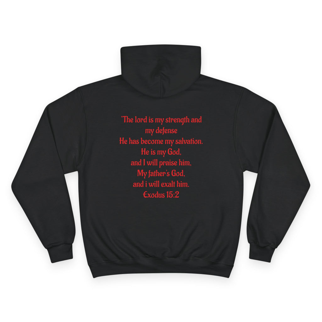 Jesus Crown of Thorns Hoodie — Exodus 15:2 Prayer Sweatshirt