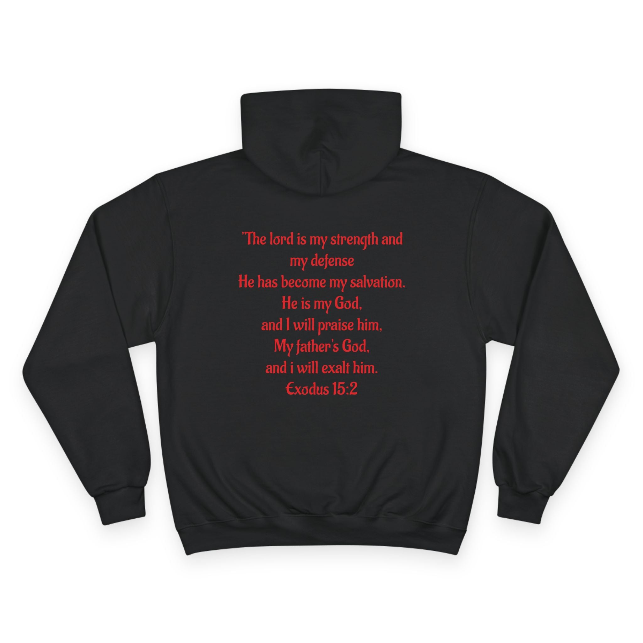 Jesus Crown of Thorns Hoodie — Exodus 15:2 Prayer Sweatshirt