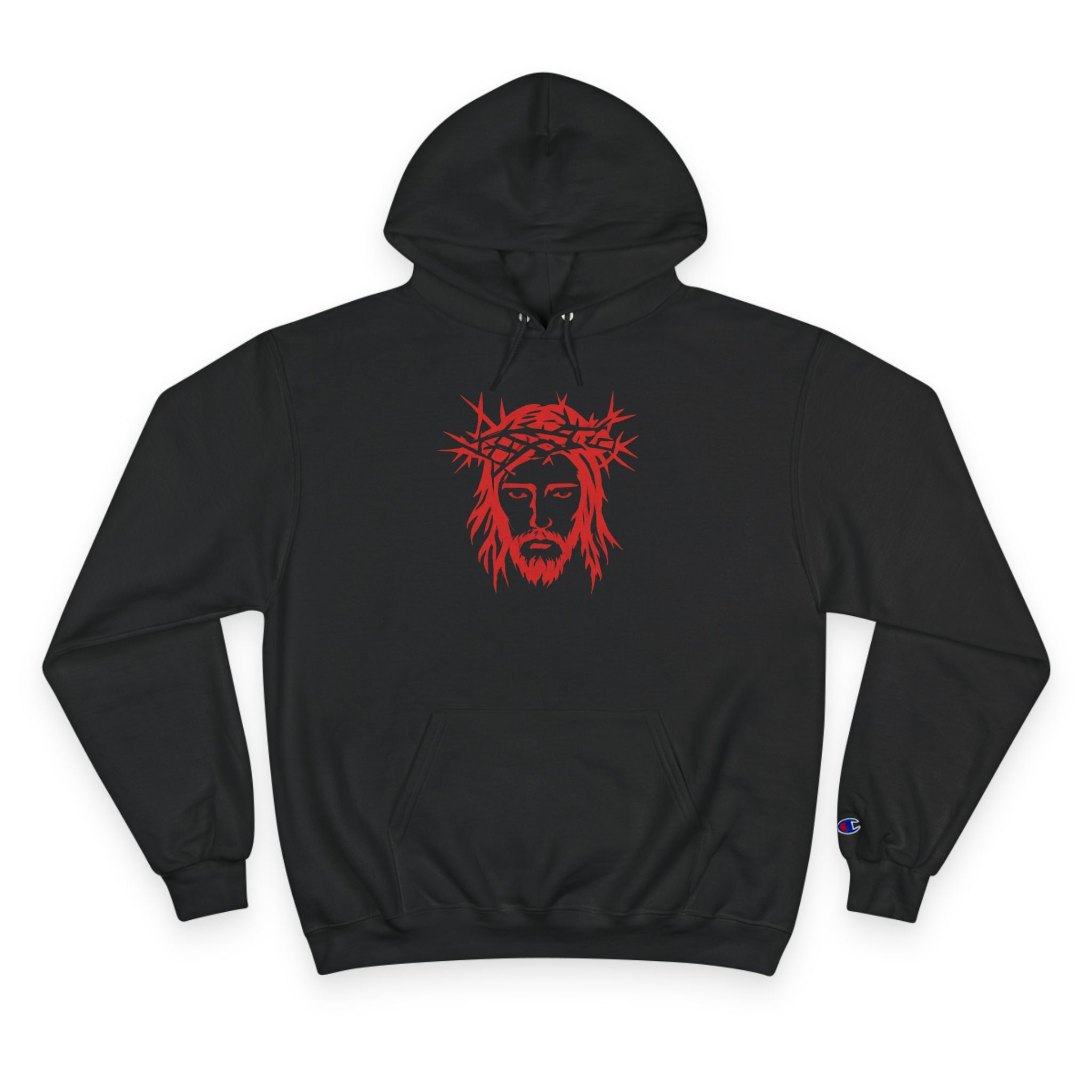 Jesus Crown of Thorns Hoodie — Exodus 15:2 Prayer Sweatshirt