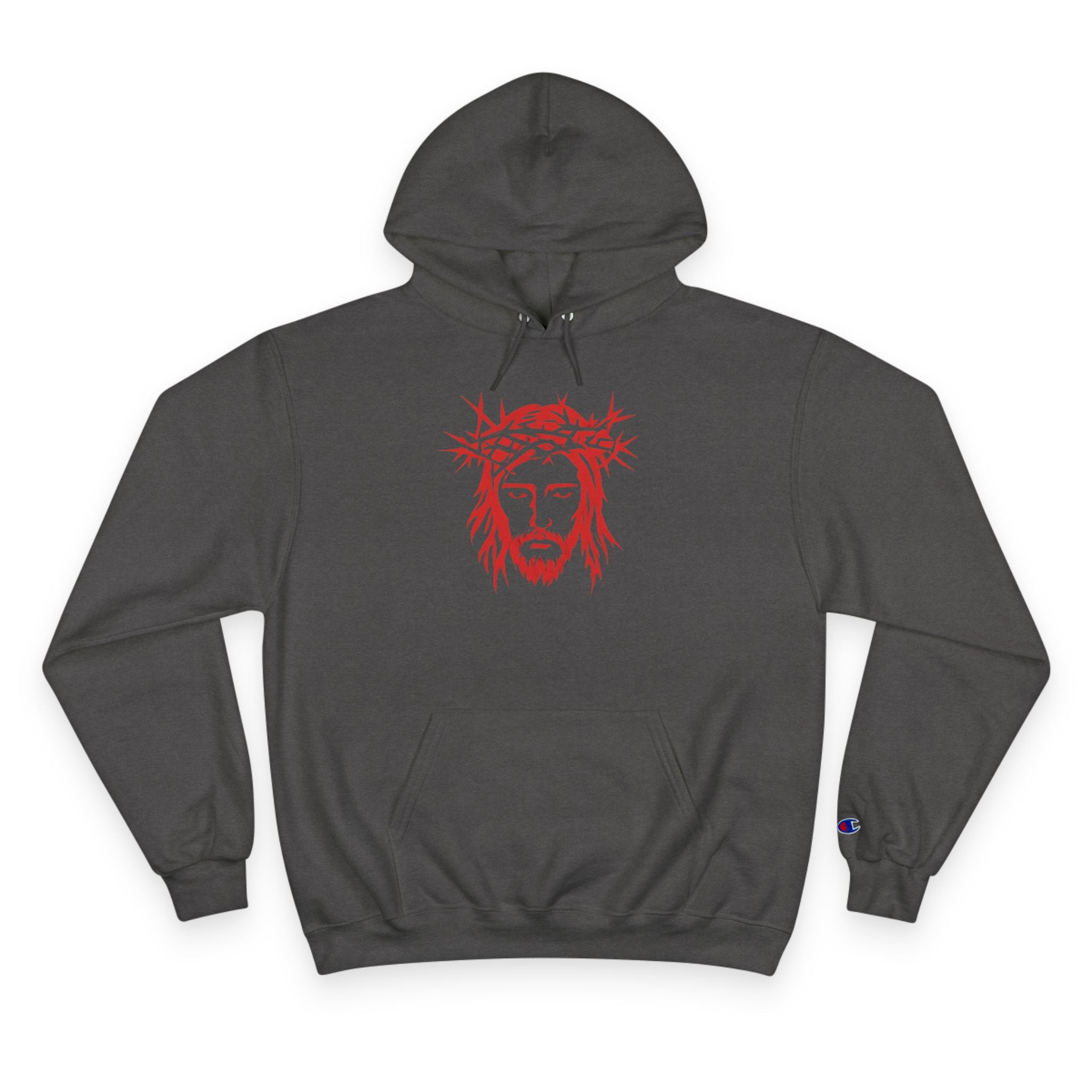 Jesus Crown of Thorns Hoodie — Exodus 15:2 Prayer Sweatshirt