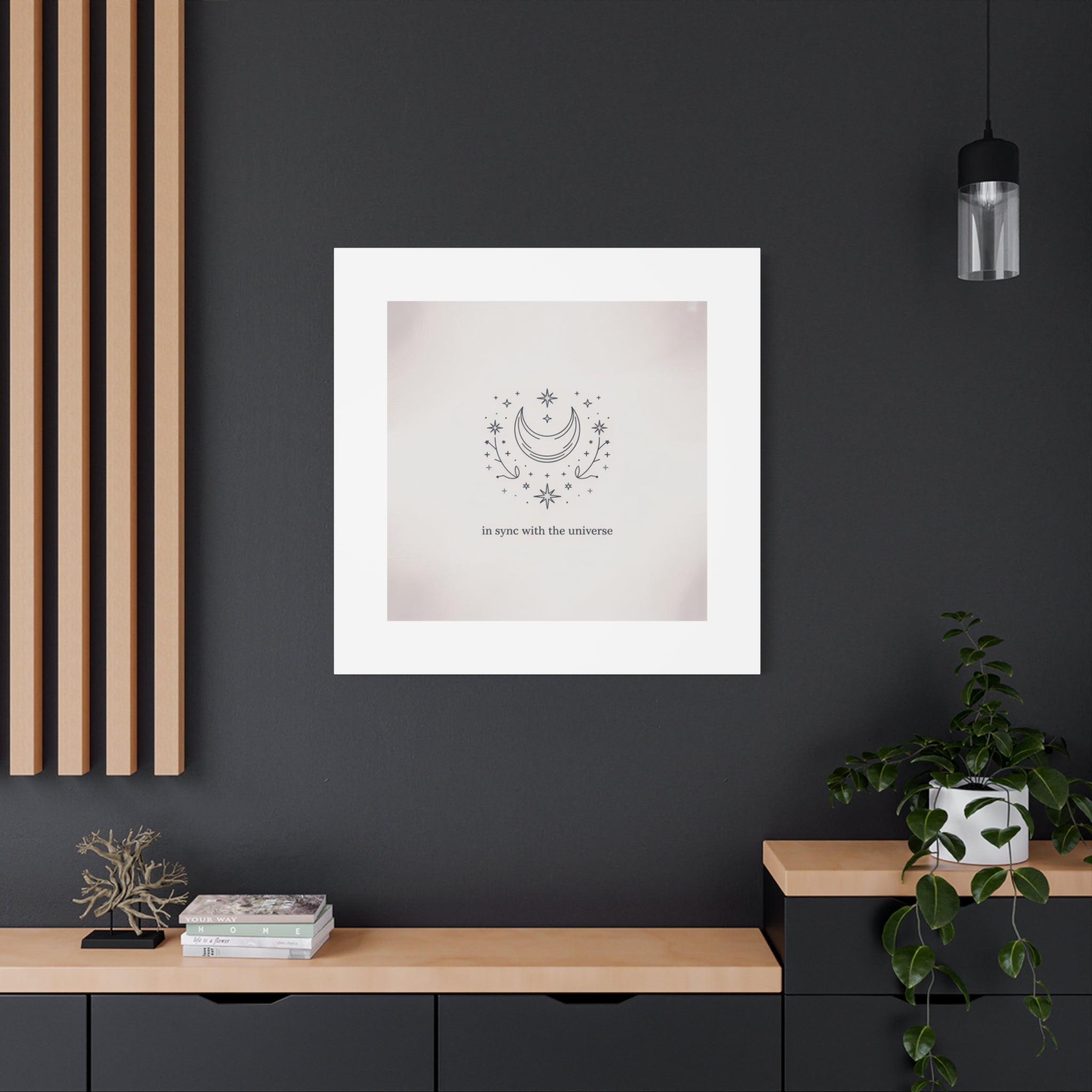 Moon Phases Constellation Art Print, Canvas