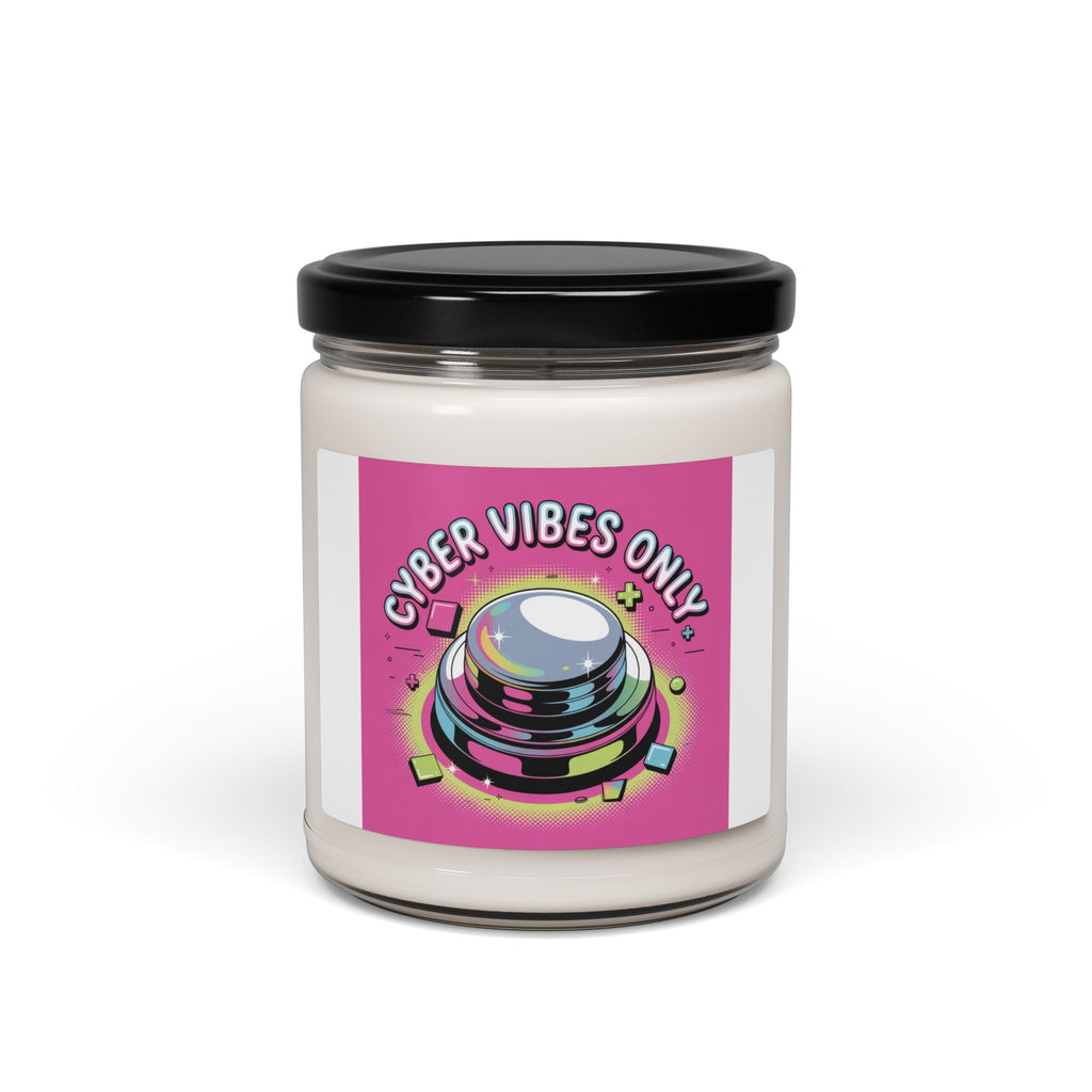 Cyber Vibes Only Candle | Y2K Cyber Holo, Retro Tech Soy Candle
