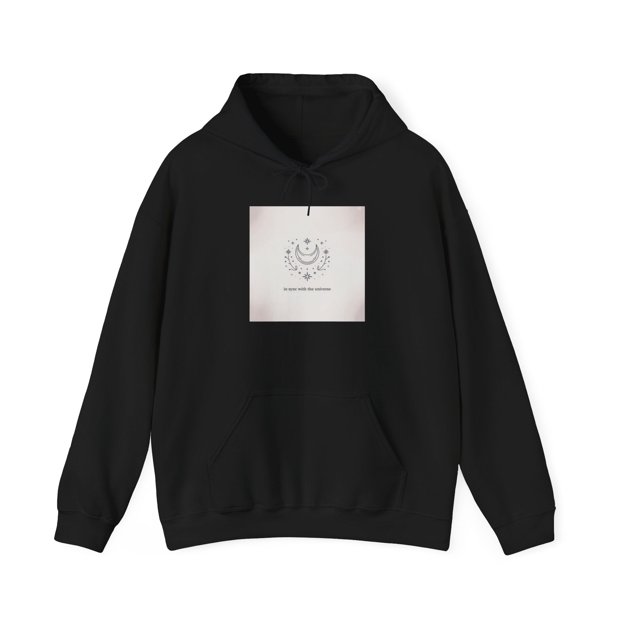 Minimal Moon Phase Hoodie | Celestial Constellation Graphic, Astrology Minimalism