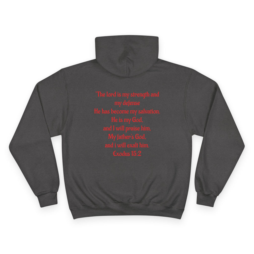 Jesus Crown of Thorns Hoodie — Exodus 15:2 Prayer Sweatshirt