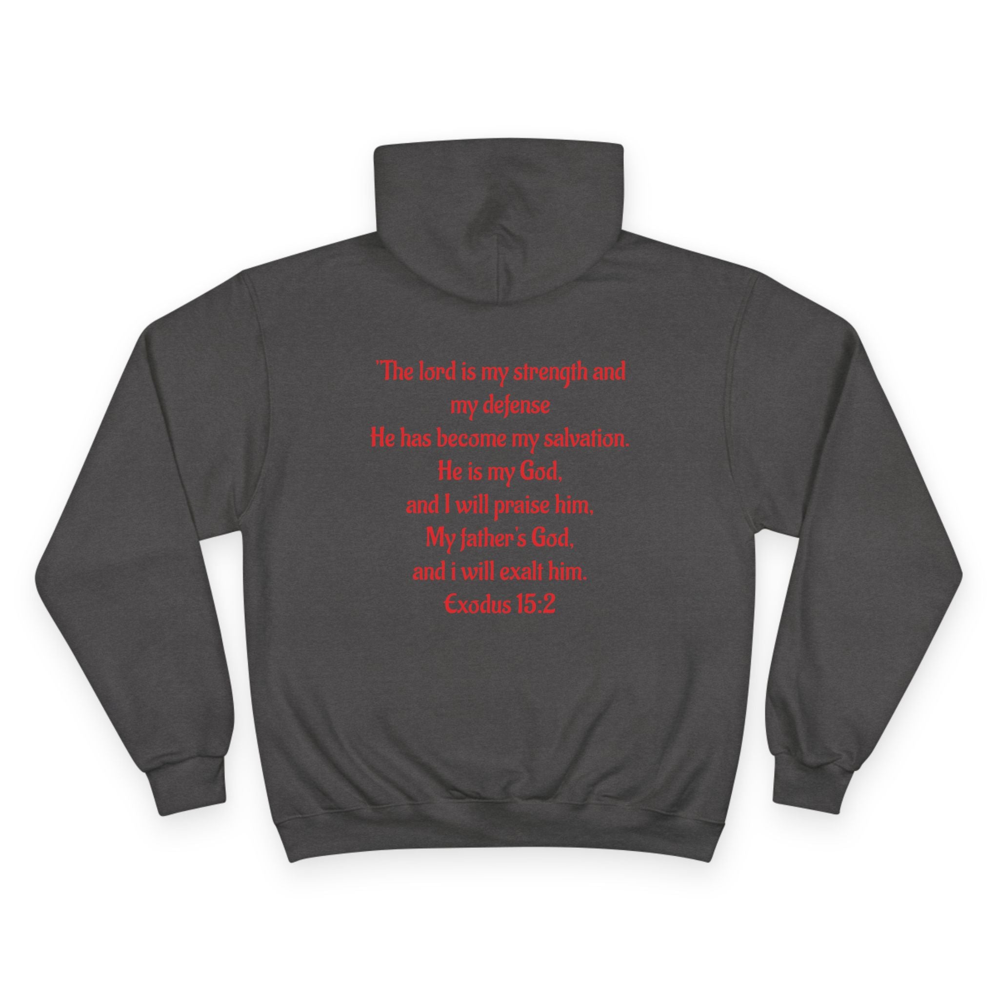 Jesus Crown of Thorns Hoodie — Exodus 15:2 Prayer Sweatshirt