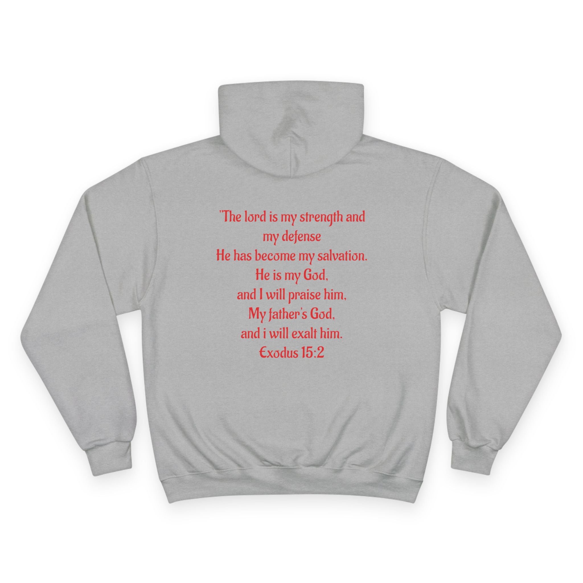 Jesus Crown of Thorns Hoodie — Exodus 15:2 Prayer Sweatshirt