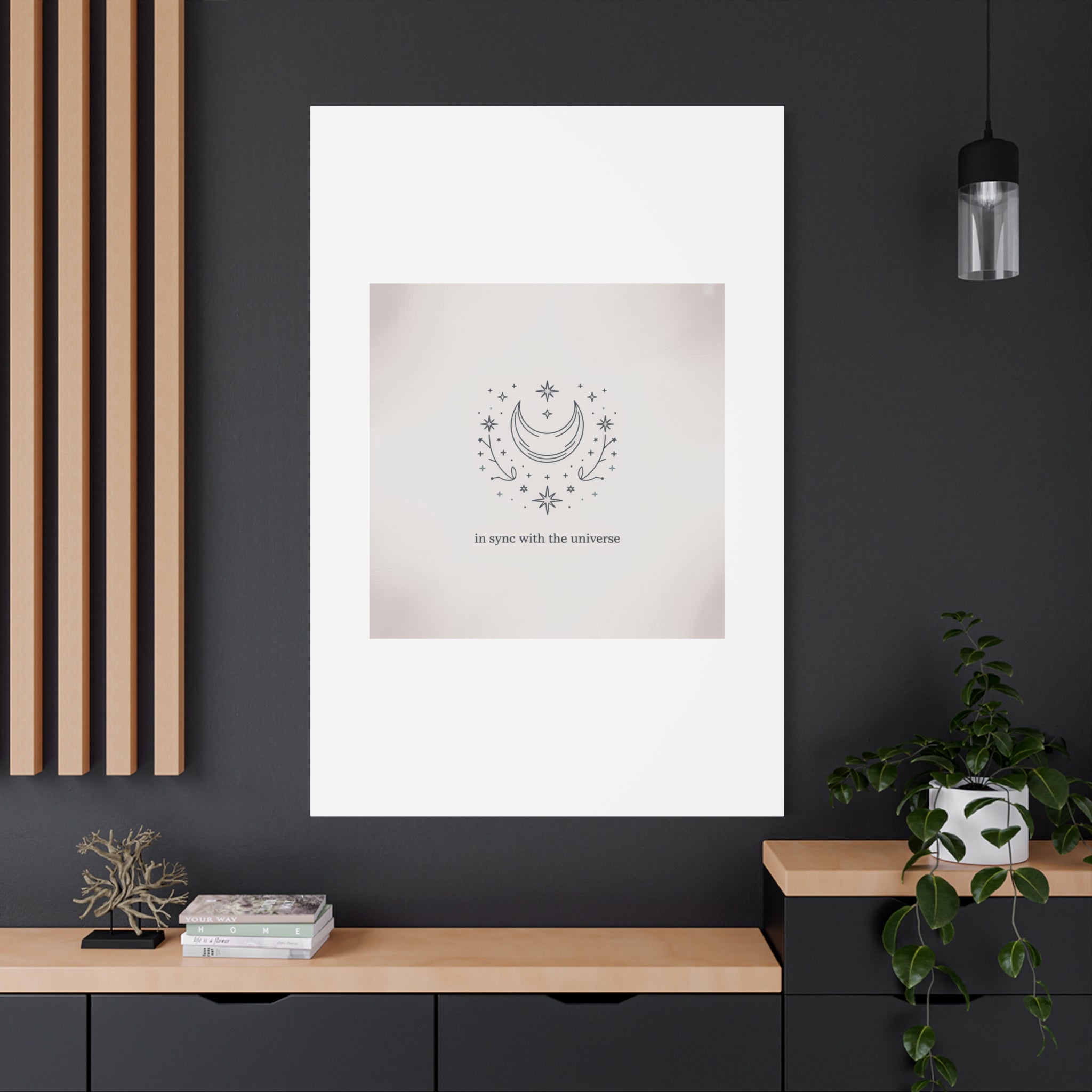 Moon Phases Constellation Art Print, Canvas