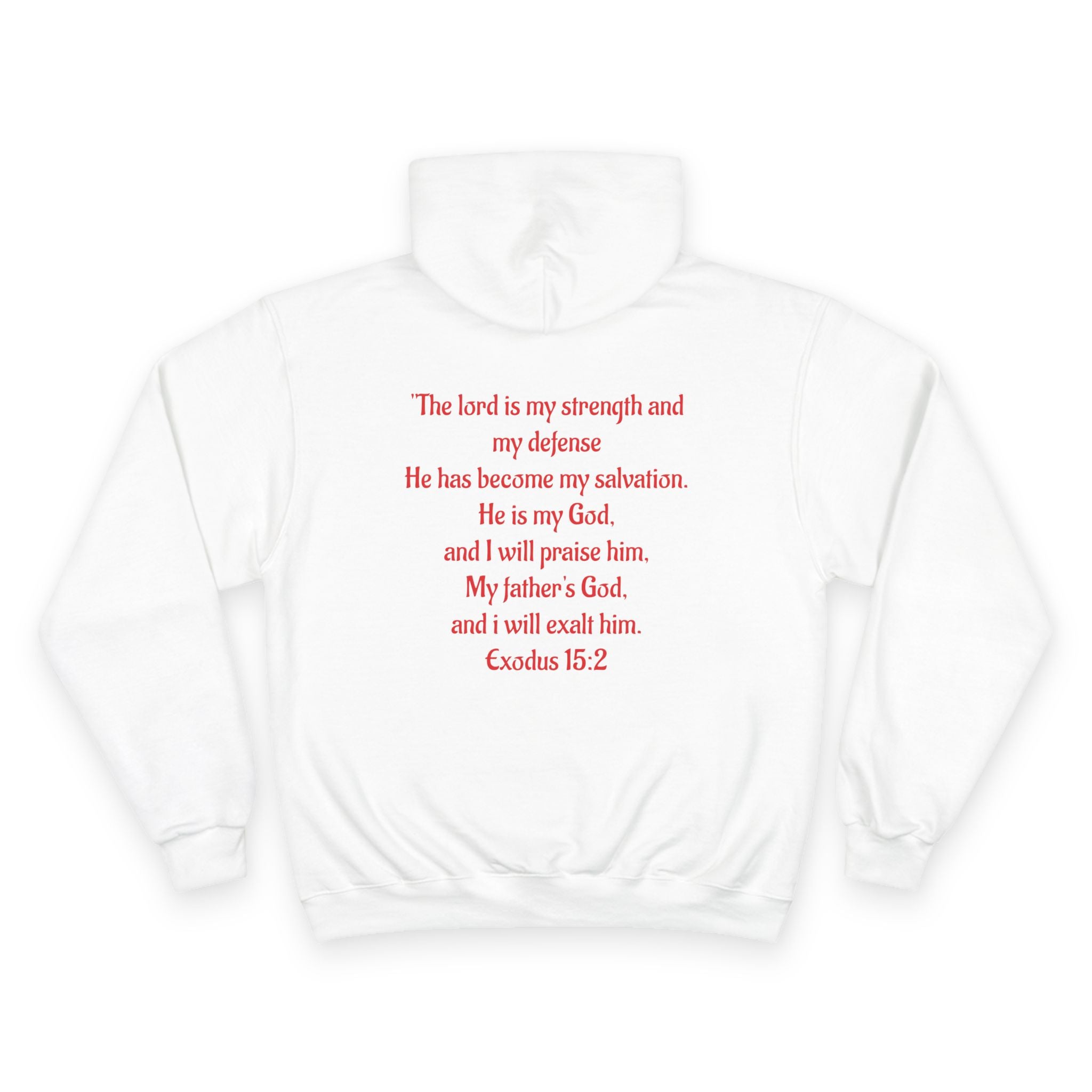 Jesus Crown of Thorns Hoodie — Exodus 15:2 Prayer Sweatshirt