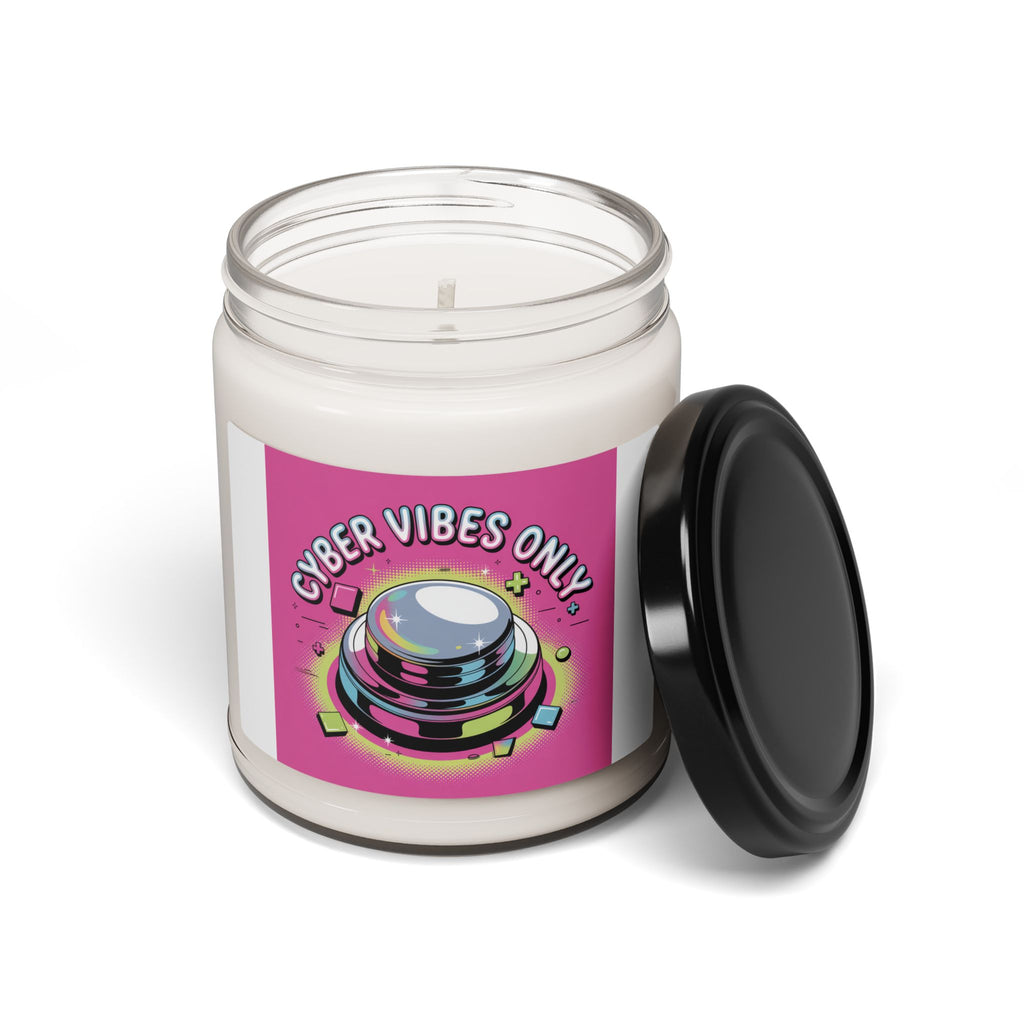Cyber Vibes Only Candle | Y2K Cyber Holo, Retro Tech Soy Candle