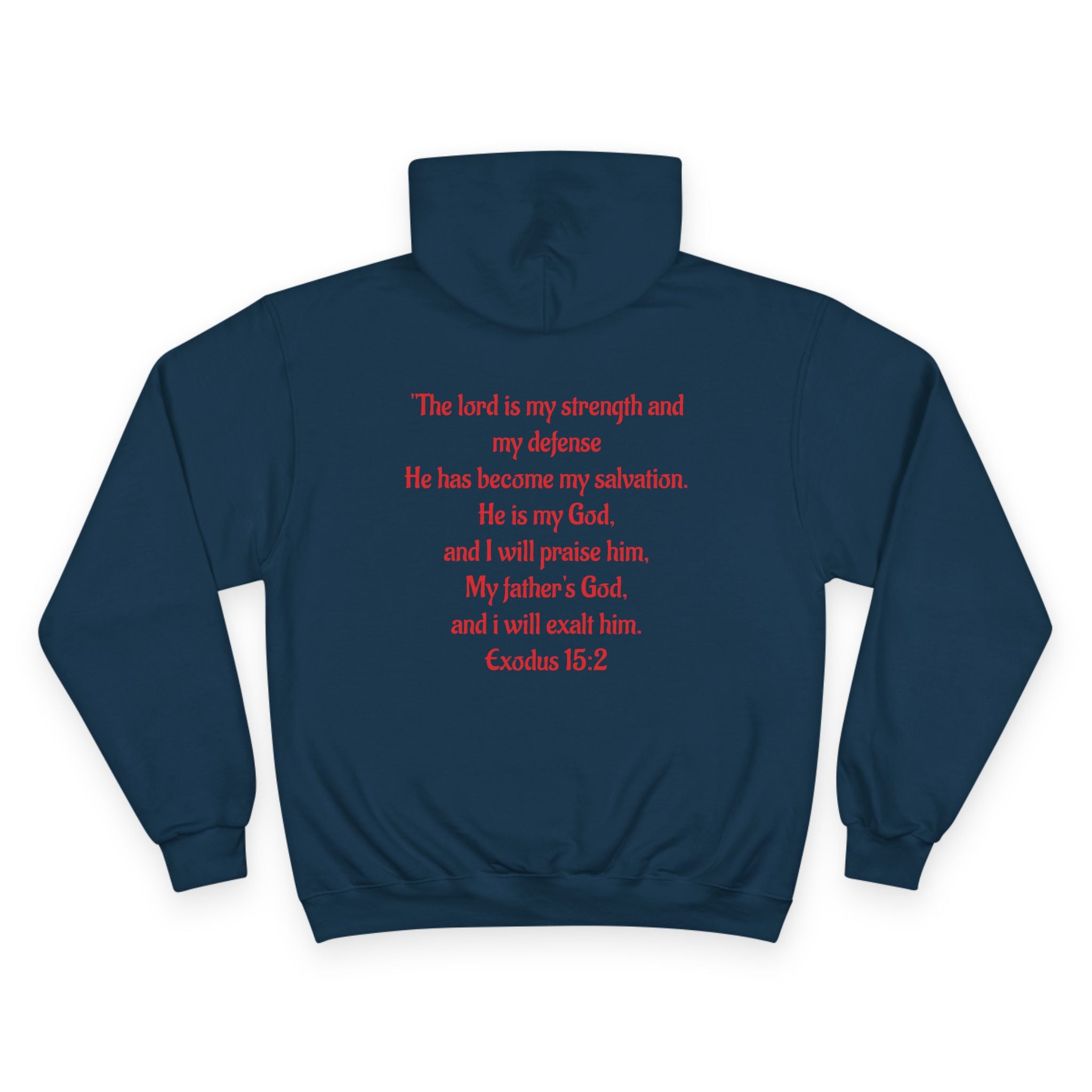 Jesus Crown of Thorns Hoodie — Exodus 15:2 Prayer Sweatshirt